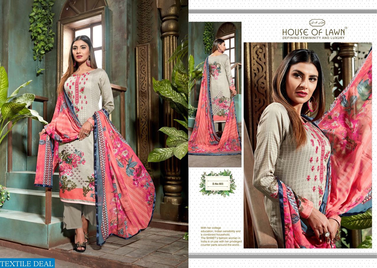 house of lawn muslin vol-5 Wholesale Ethnic dress material